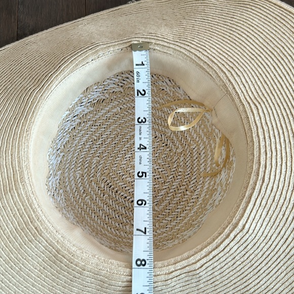 Women’s Wide Brim Floppy Sunhat, White Beige, Summer Hat, Vacation Beachwear Sun - Picture 10 of 12